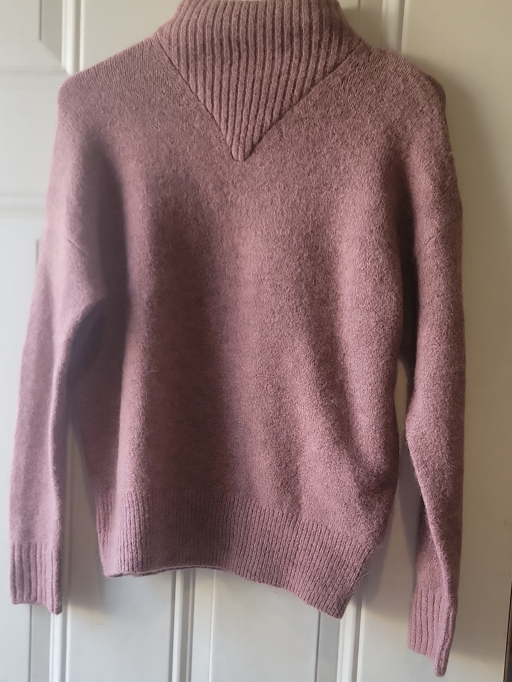 Madewell  Dusty Rose Mock Neck Sweater XS. Wool/alpaca Mix